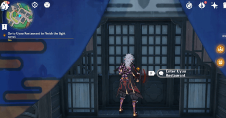 Genshin - Yae Miko Story Quest Friendship in Writing - 3 Enter Uyuu Restaurant in Inazuma City