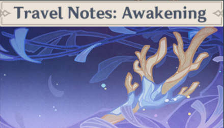 Genshin - Travel Notes: Awakening Namecard Showcase