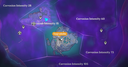 Genshin - Three Realms Gateway Map Corrosion