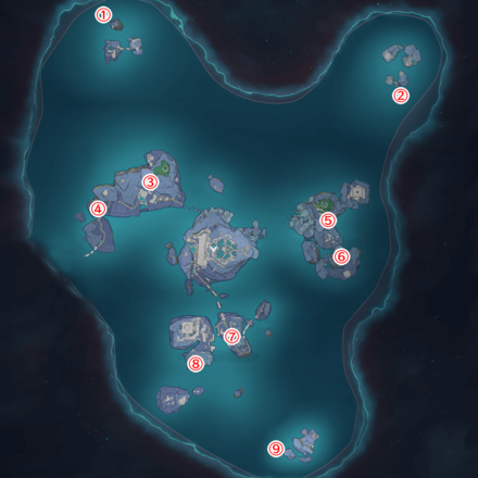 Genshin - Three Realm Gateway Offering - Sealed Waypoint Locations