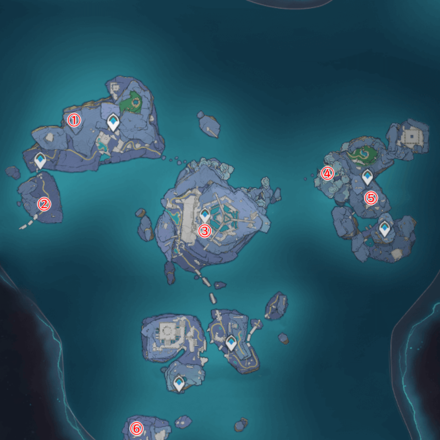 Genshin - Light Realm Core Locations