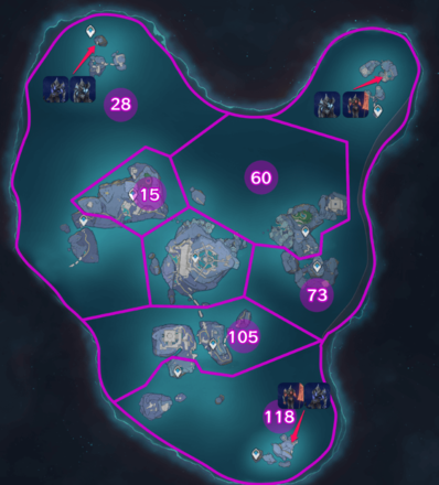 Genshin - Three Realms Gateway Event Shadowy Husk Locations in game.png