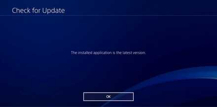 Check for Update Horizon Forbidden West