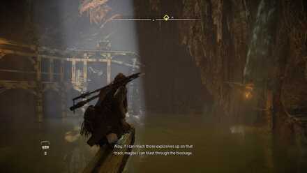 Find the Blockage and go to the Mine Cart