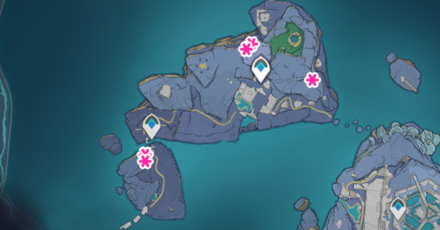 Genshin - Coral Butterfly Locations - The Narrows