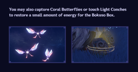 Genshin - Coral Butterflies restore Bokuso Box energy