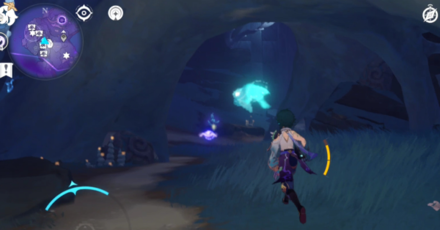 Genshin - Light Realm Core Evernight Temple Seelie - Seelie under a root