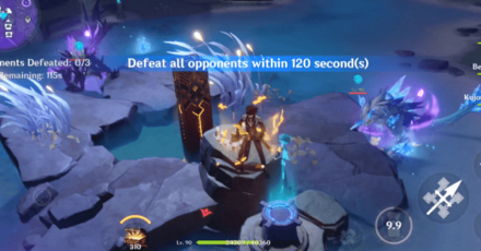 Genshin - Light Realm Core Evernight Temple Seelie - Defeat 3 Vishaps