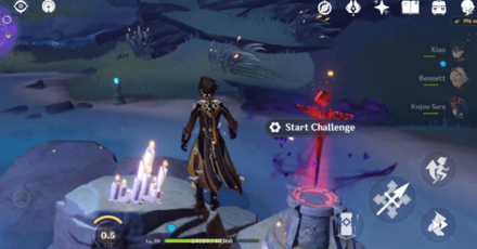 Genshin - Light Realm Core Evernight Temple Seelie - Disperse to start