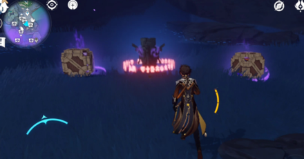 Genshin - Light Realm Core Evernight Ruins - Electro Monument with Ruin Sentinels 1