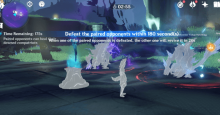 Genshin - Light Realm Core 2 Seelie Puzzle - Defeat 2 Bathysmal Vishaps at the same time