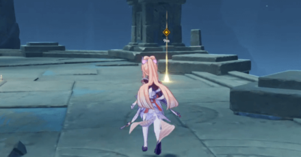 Genshin - Three Realms Gateway Offering The Eve - Go outside to the marked location