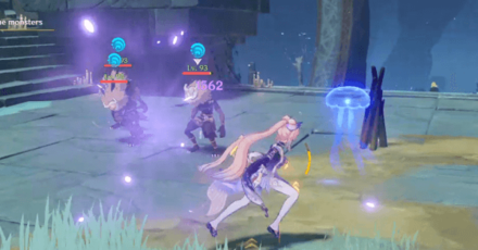 Genshin - Three Realms Gateway Offering The Eve - Defeat the enemies