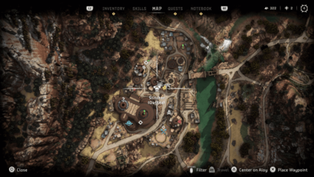 HFW Nora Huntress Map Location