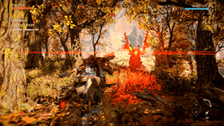 Horizon Forbidden West - Bait the Fanghorns to Charge