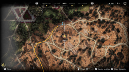 Horizon Forbidden West Cinnabar Sands Tallneck Map Location