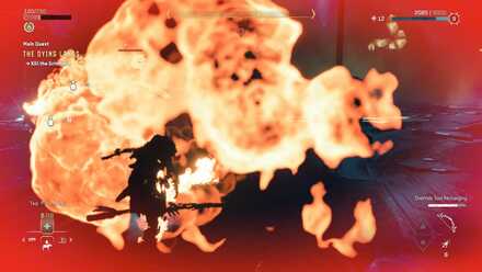 Horizon Forbidden West - Grimhorn Fire Attacks