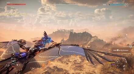Horizon Forbidden West - Flying Mount - Flying on Sunwing.jpg