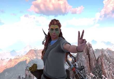 Horizon Forbidden West Chain Burst Face Paint