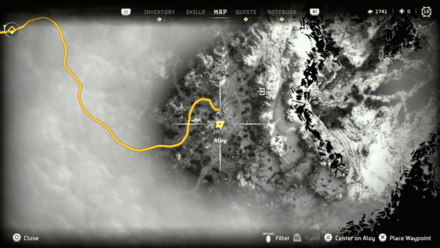 Horizon Forbidden West - The Taste of Victory Map