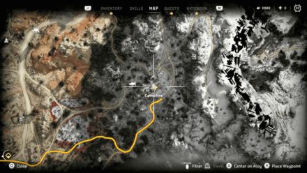 Horizon Forbidden West - In Bloom Map