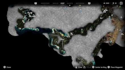 Horizon Forbidden West Gauntlet Runs Cliffs of the Cry Map.jpg