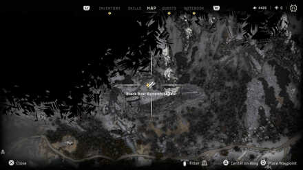 Bonewhite Tear Collectibles Horizon Forbidden West Map