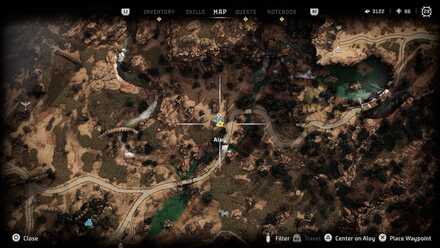 Horizon Forbidden West Salvage Contractor Barren Light Map Zoom.jpg