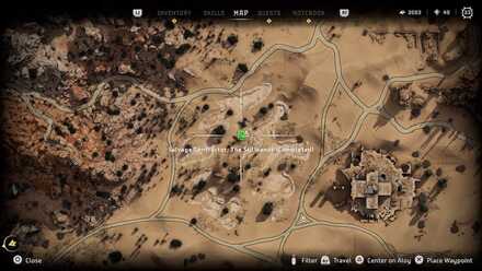 Horizon Forbidden West Salvage Contractor The Stillsands Map Zoom