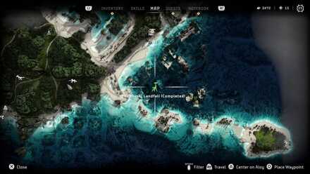 Horizon Forbidden West Landfall Tallneck Map Location