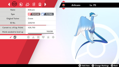 Pokemon SWSH - Shiny Galarian Articuno