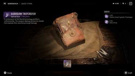 Craft the Guardian Tripcaster