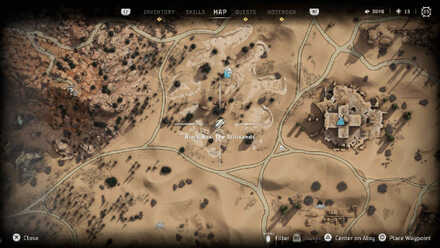 The Stiillsands Collectibles Horizon Forbidden West Map