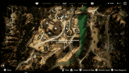 Horizon Forbidden West - Chainscrape Melee Pit Area Map.png