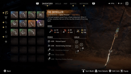 The Skykiller Legendary Weapon