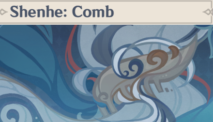Genshin - Shenhe: Comb Namecard Showcase