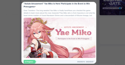 Genshin - How to Participate in the Yae Miko Community Event