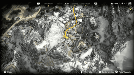 Horizon Forbidden West - First to Fly Map