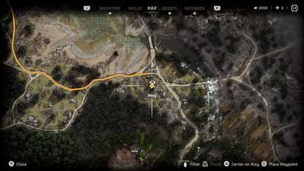 The Memorial Grove Collectibles Horizon Forbidden West Map