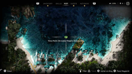 Shroudeed Heights Collectibles Horizon Forbidden West Map