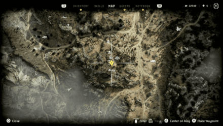 Horizon Forbidden West - Shining Example Map