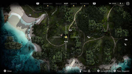 Isle of Spires Collectibles Horizon Forbidden West Map