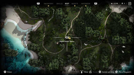 Isle of Spires Collectibles Horizon Forbidden West Map