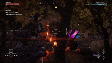 Horizon Forbidden West - Fanghorn - Blaze Canister.gif