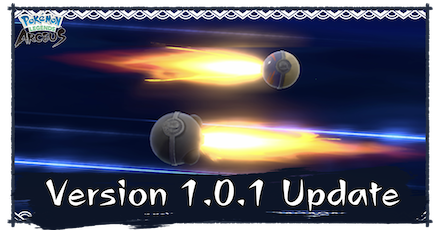 Legends Arceus Day One Patch