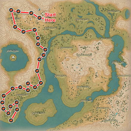 Pokemon Legends Arceus - Tumblestone Farming Route