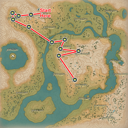 Pokemon Legends Arceus - Vivichoke Farming Route