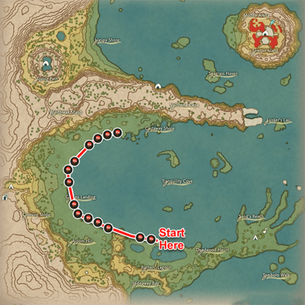 Pokemon Legends Arceus - Pop Pod Farming Route