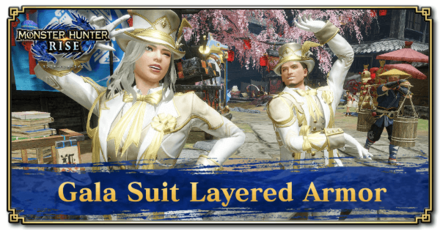 Monster Hunter Rise - Gala Suit Layered Armor Banner