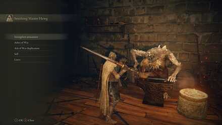 Elden Ring - Hewg Smithing Options